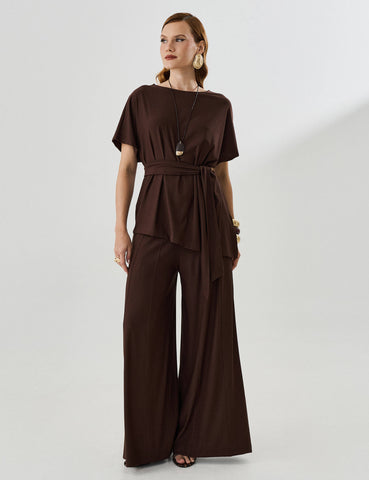 Blusa Marbella Madu Marrom Natureza