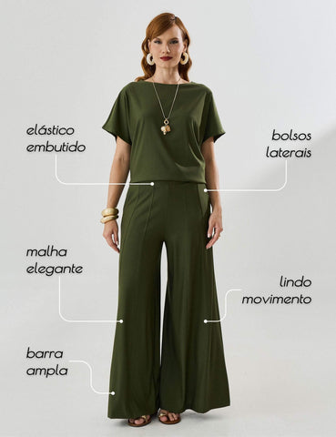 Calça Marbella Melissa Verde Country