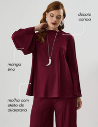 Blusa Marbella Mariane Bordo