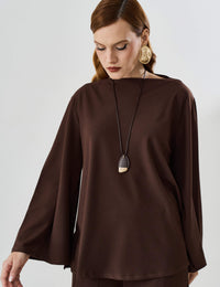 Blusa Marbella Mariane Marrom Natureza