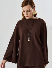 Blusa Marbella Mariane Marrom Natureza