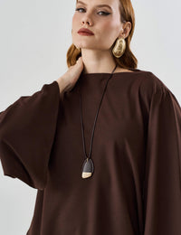 Blusa Marbella Mariane Marrom Natureza