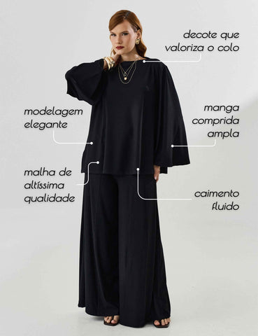 Blusa Marbella Mariane Preto