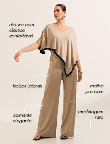 Calça Vicenza Eliza Taupe
