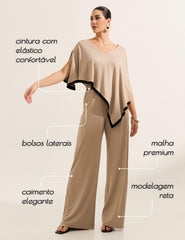 Calça Vicenza Eliza Taupe