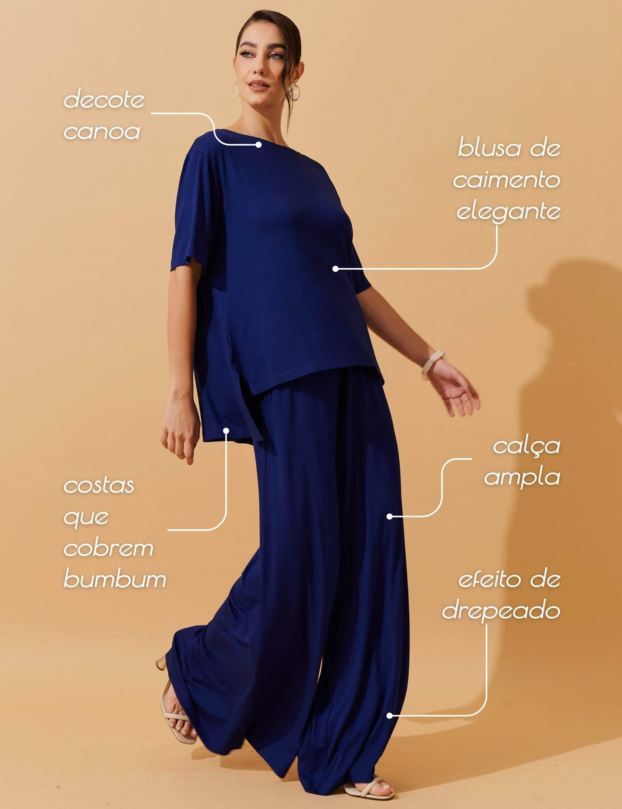 Conjunto Erica Azul Profundo