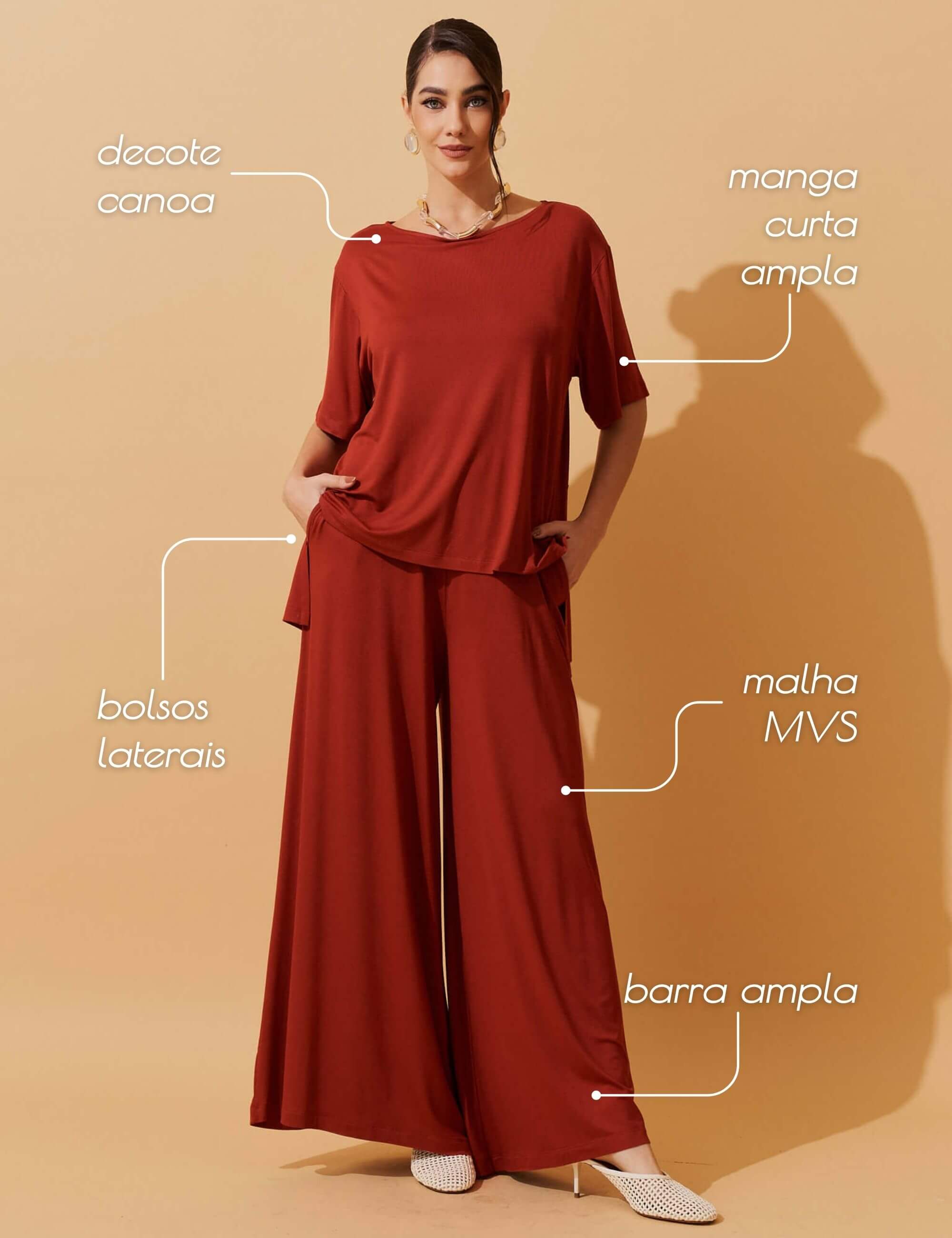 Conjunto Erica Laranja Mistery