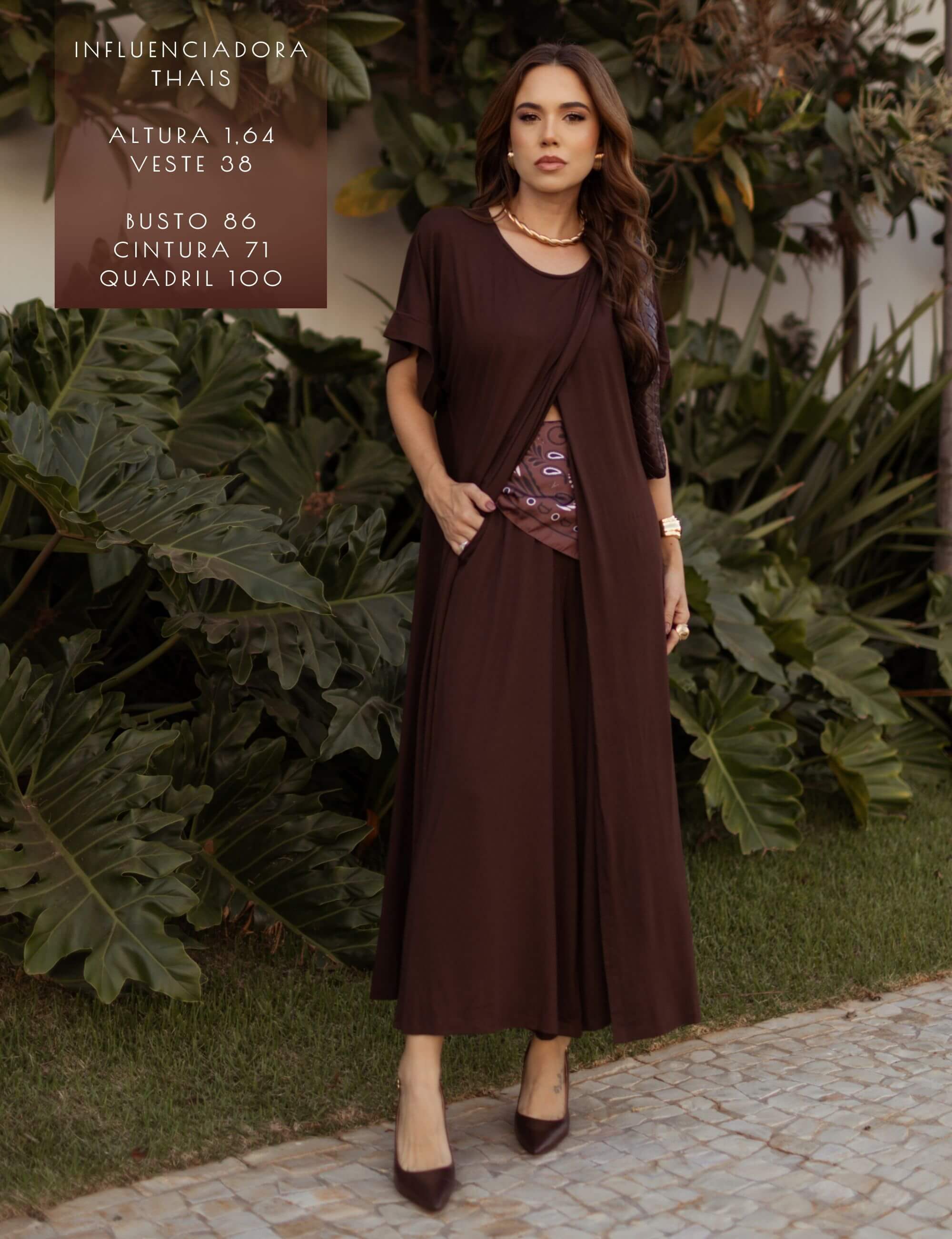 Conjunto Alva Marrom Natureza