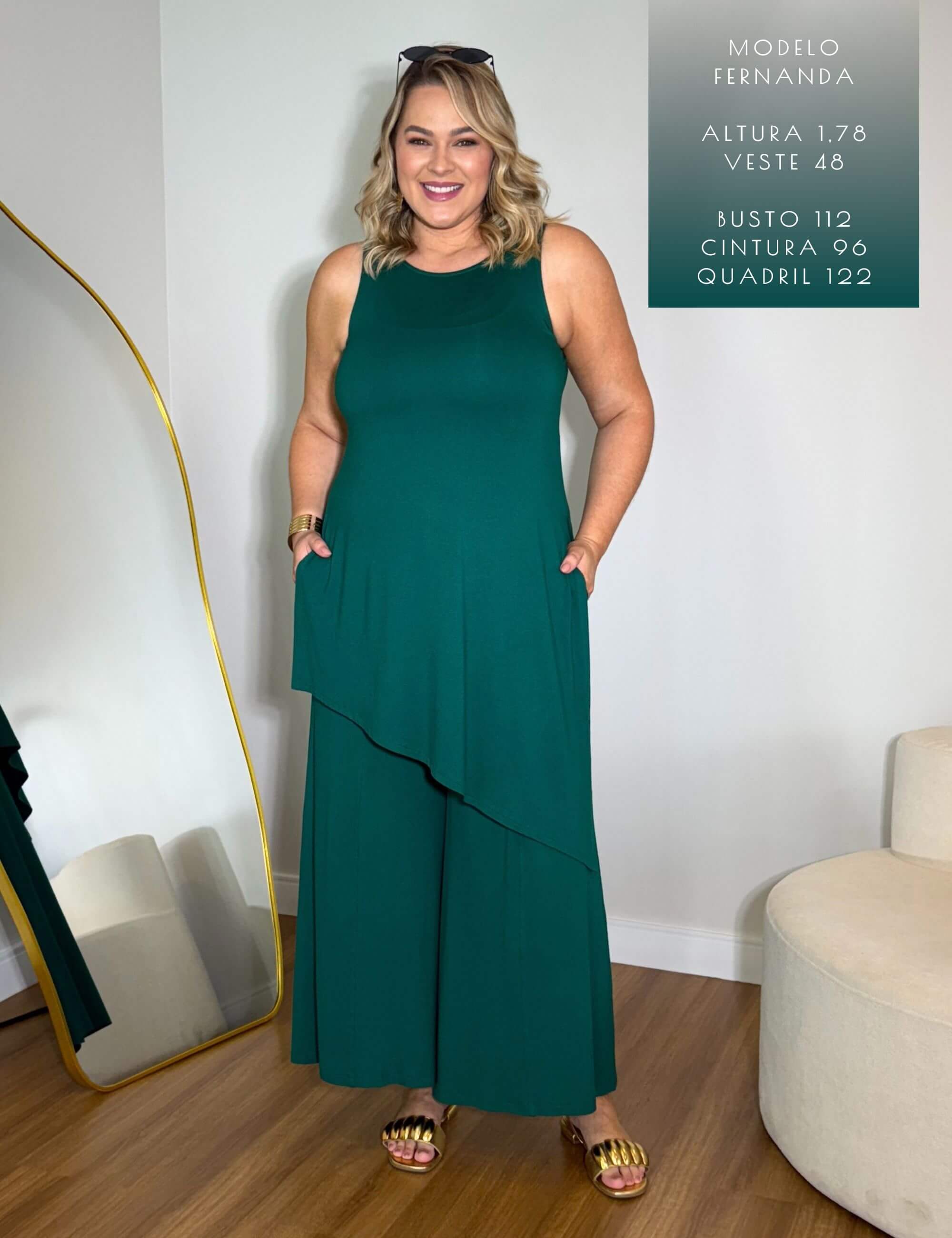 Conjunto Ariella Verde Castanheira