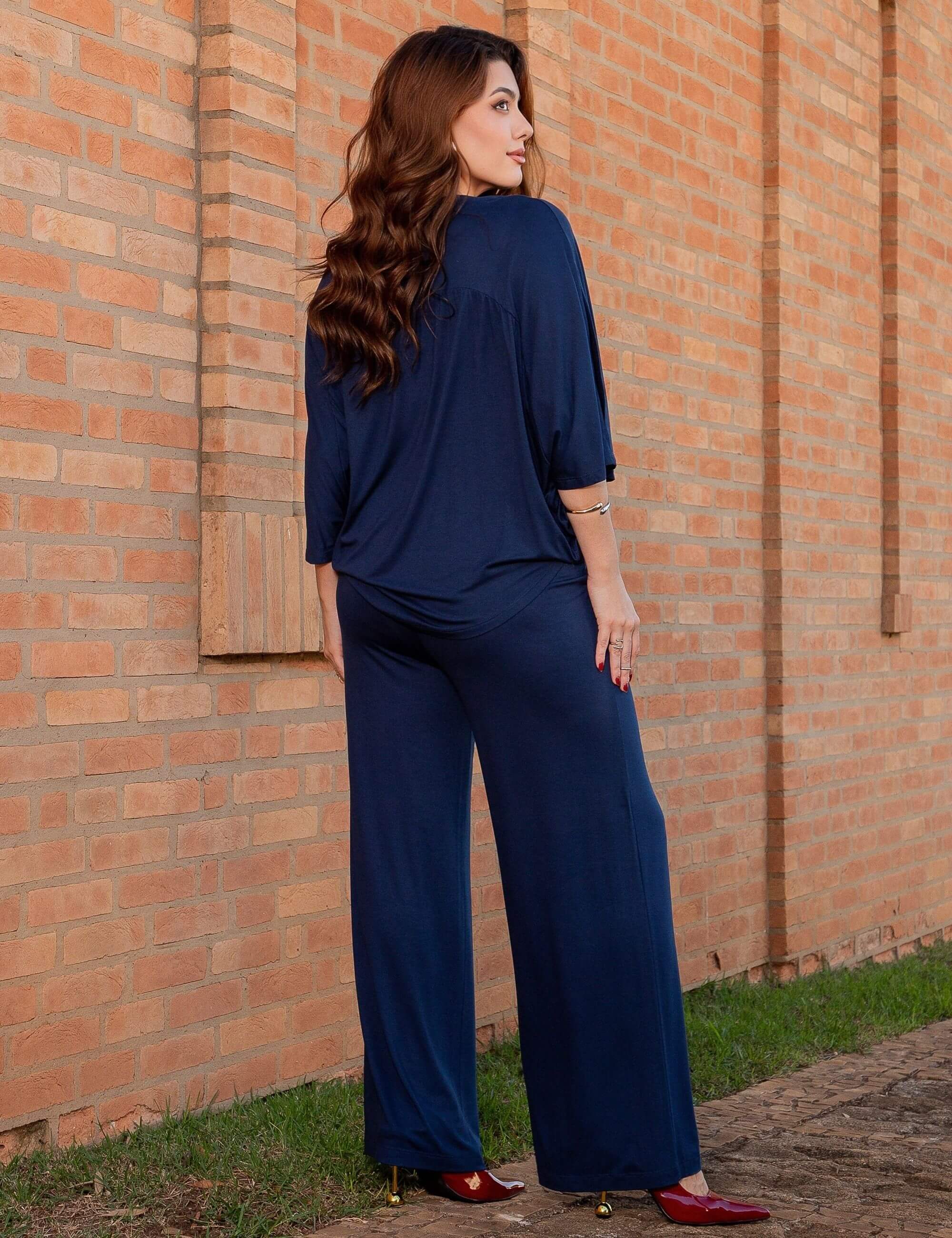 Conjunto Berta Azul Marinho