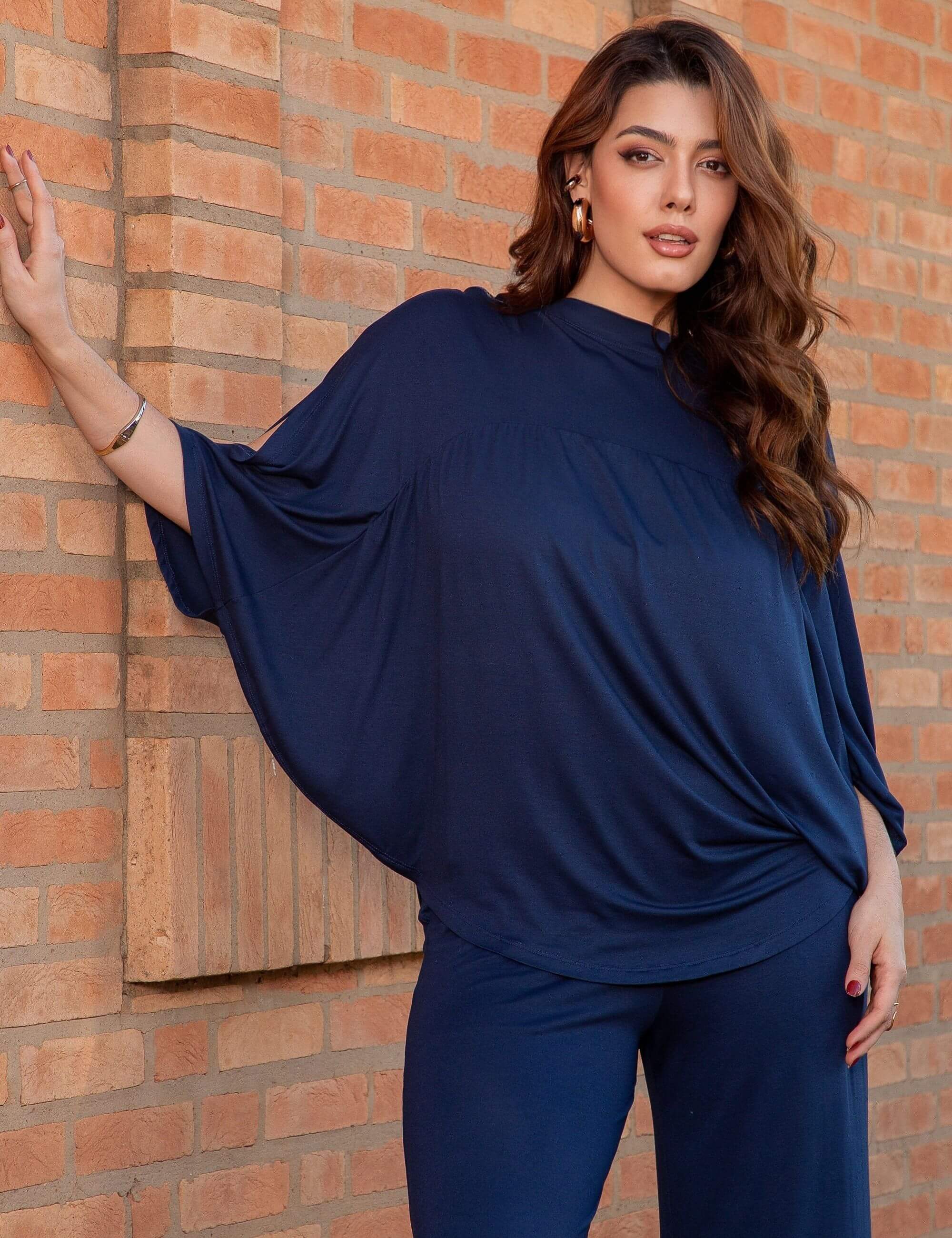 Conjunto Berta Azul Marinho