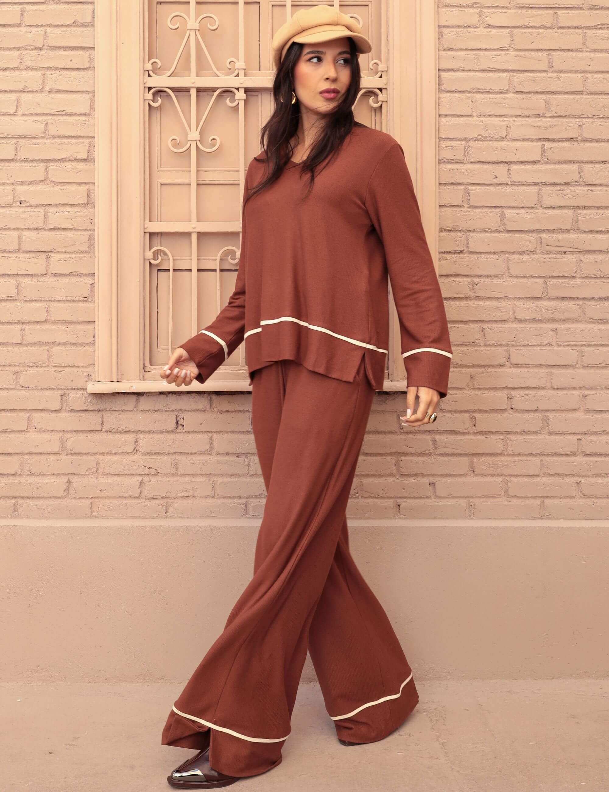 Conjunto Copenhagem Carina Marrom Tamara