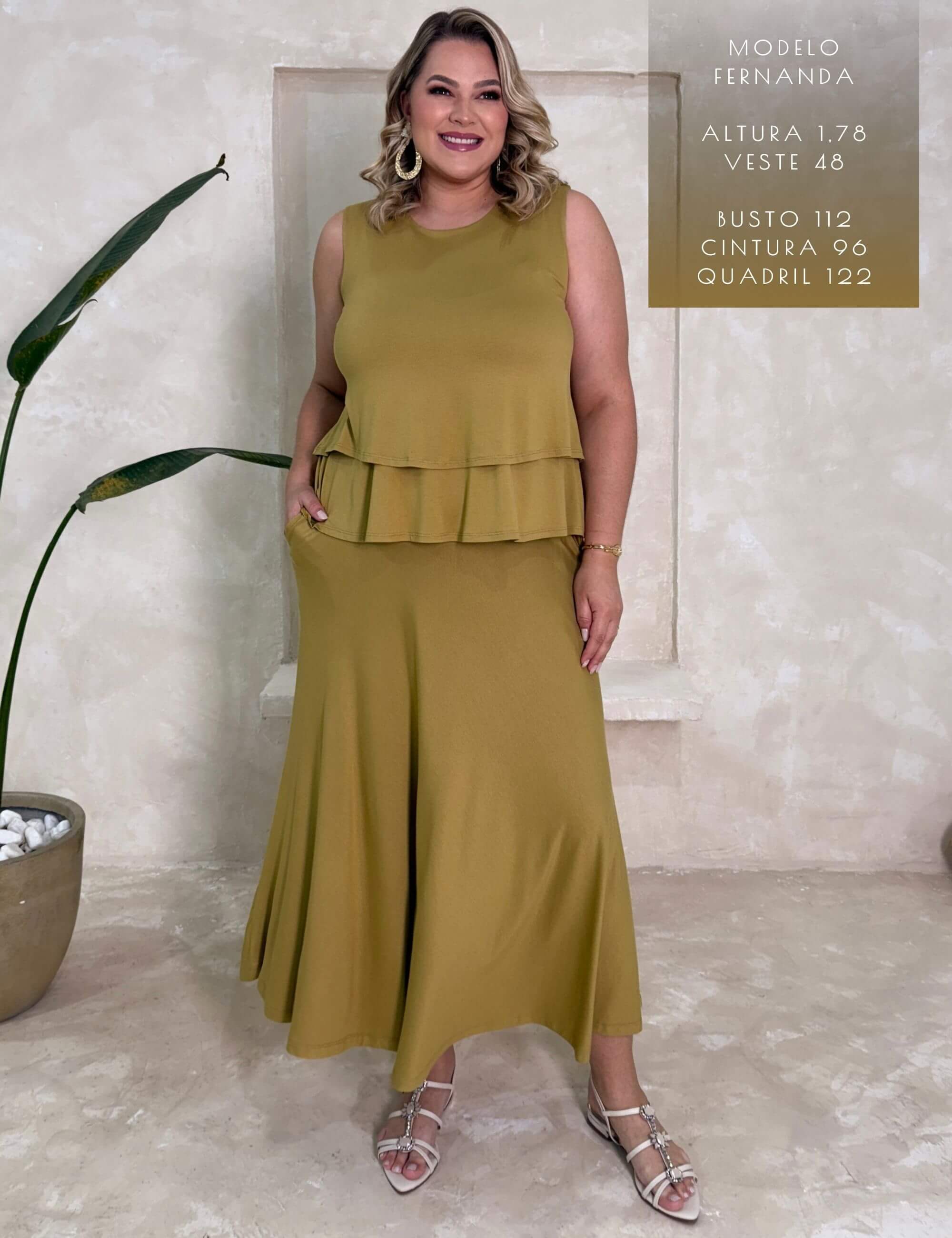 Conjunto Demetria Verde Persa