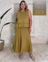 Conjunto Demetria Verde Persa