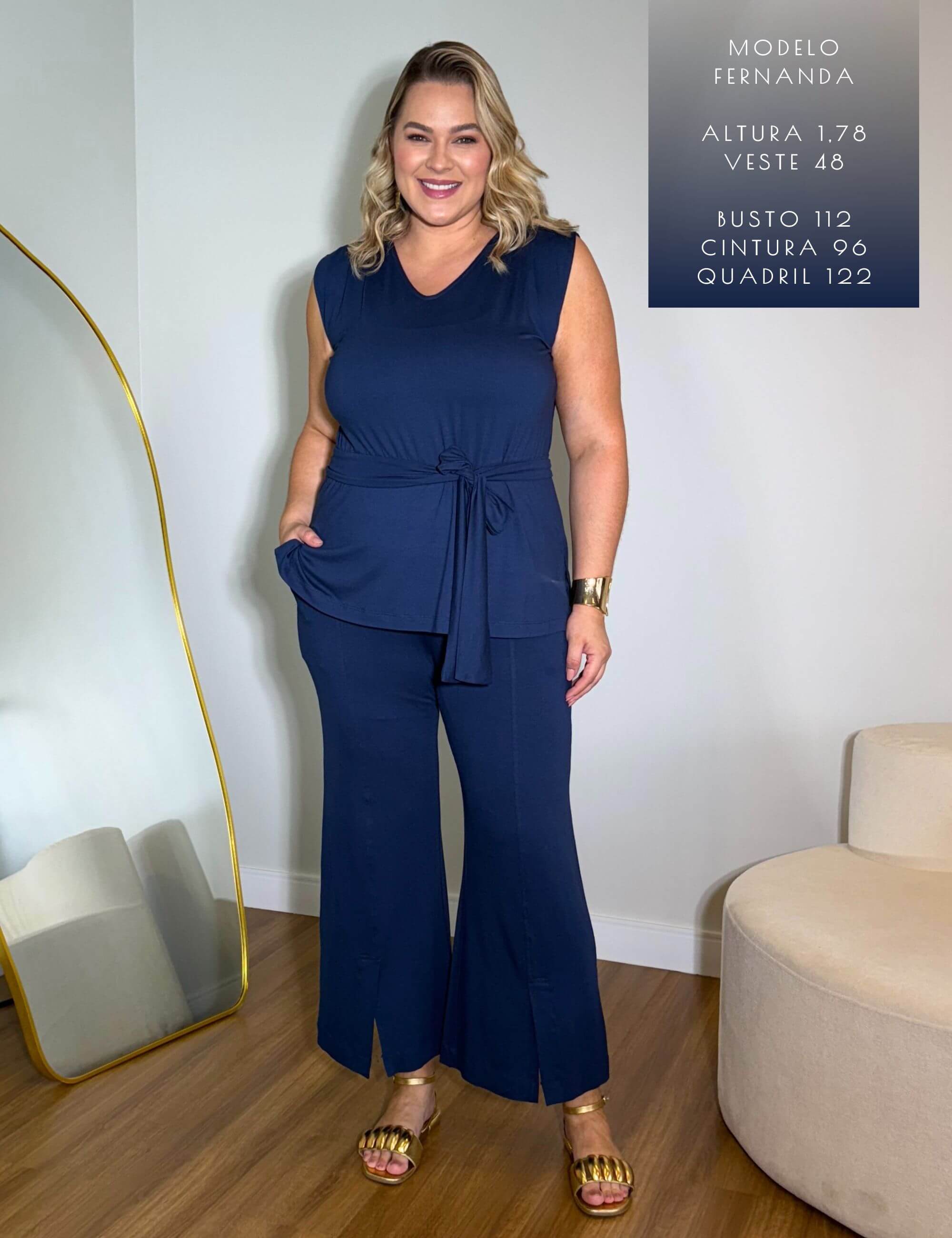 Conjunto Eduarda Azul Marinho