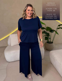 Conjunto Erica Azul Marinho