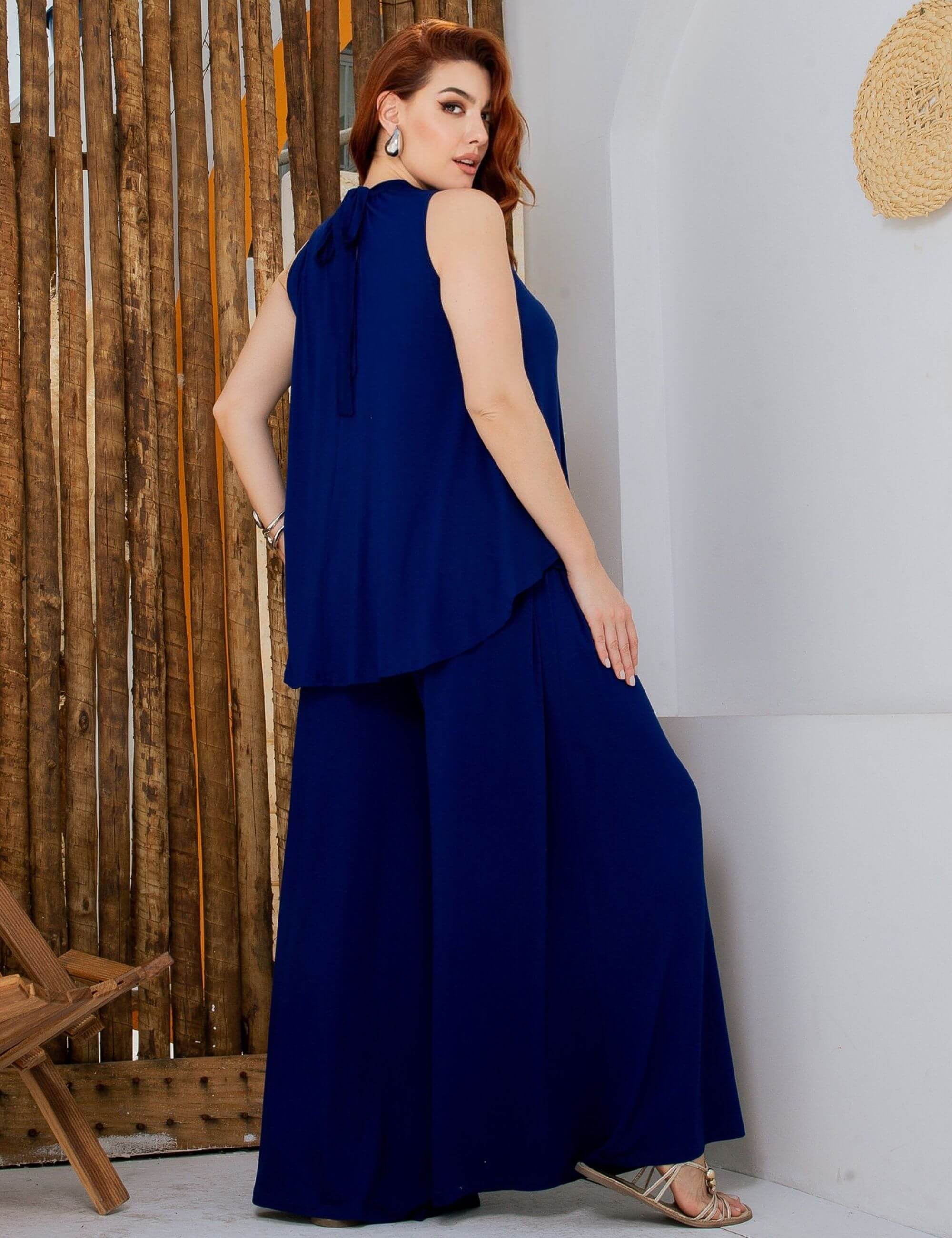 Conjunto Franciele Azul Profundo