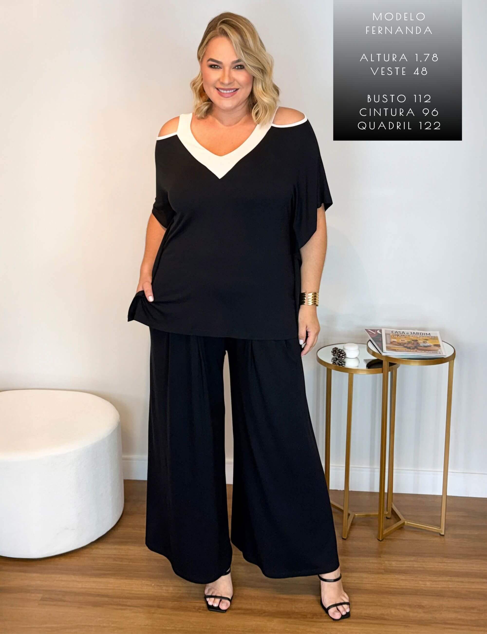 Conjunto Grazi  Preto