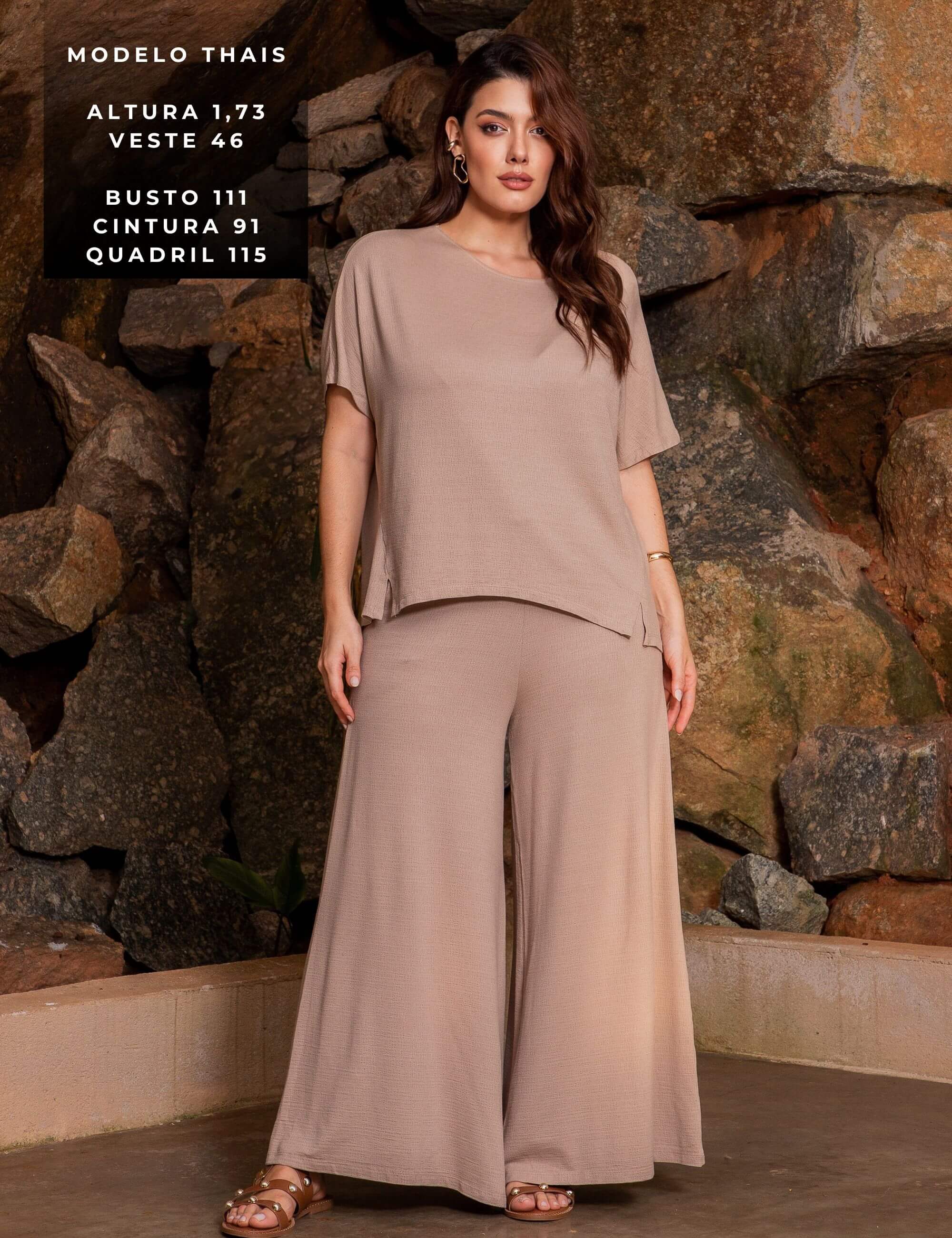 Conjunto Lino Brisa Taupe