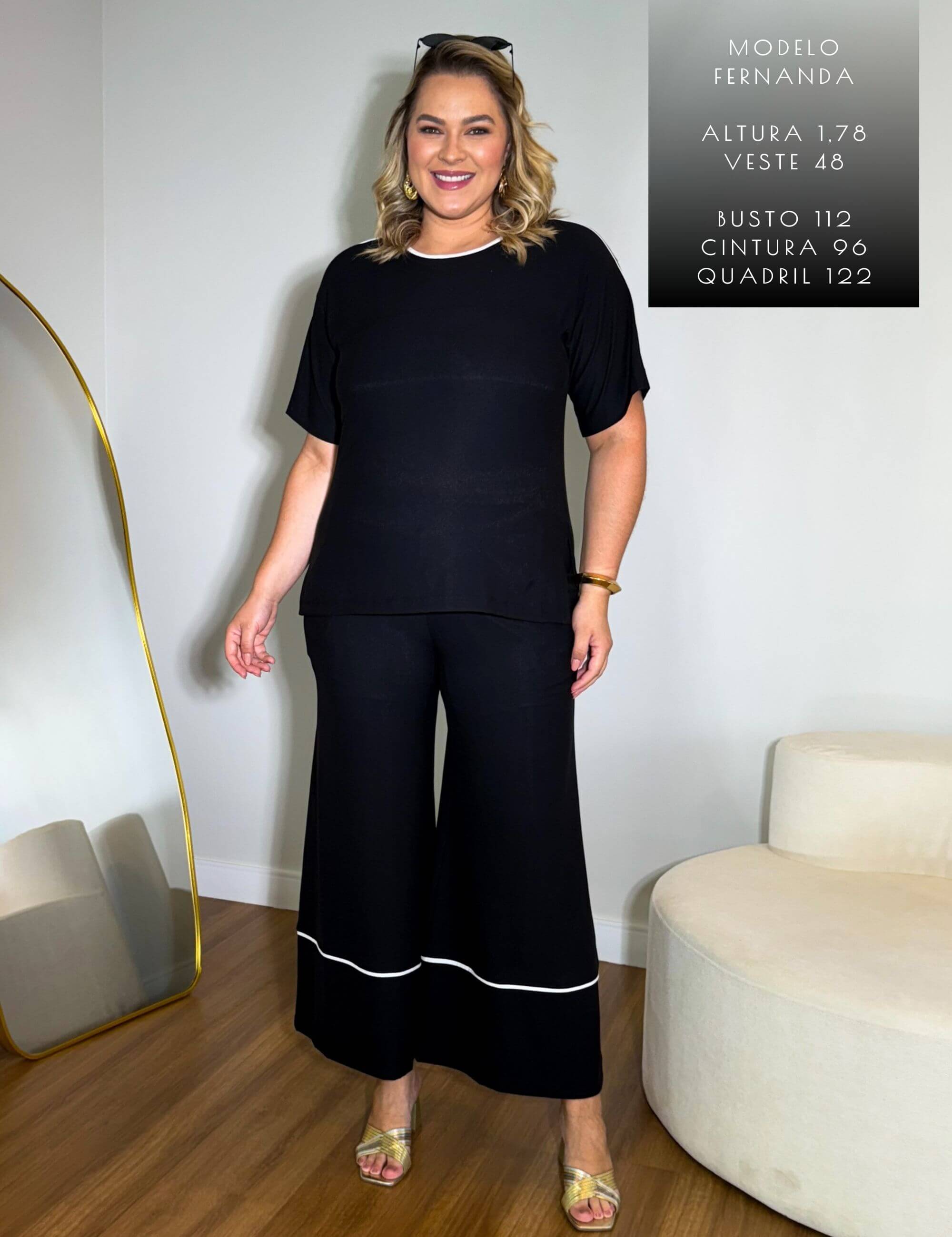 Conjunto Marbella Elora Preto