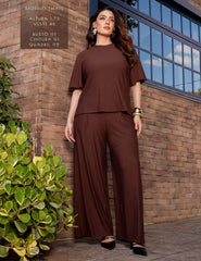 Conjunto Marbella Farah Marrom Natureza