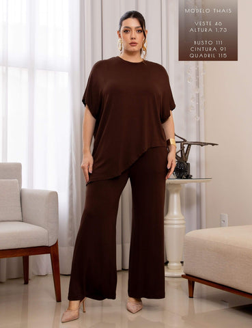 Conjunto Olga Marrom Natureza