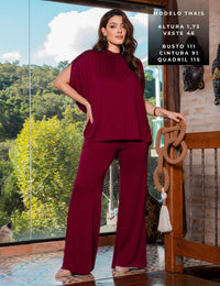 Conjunto Penina Bordo