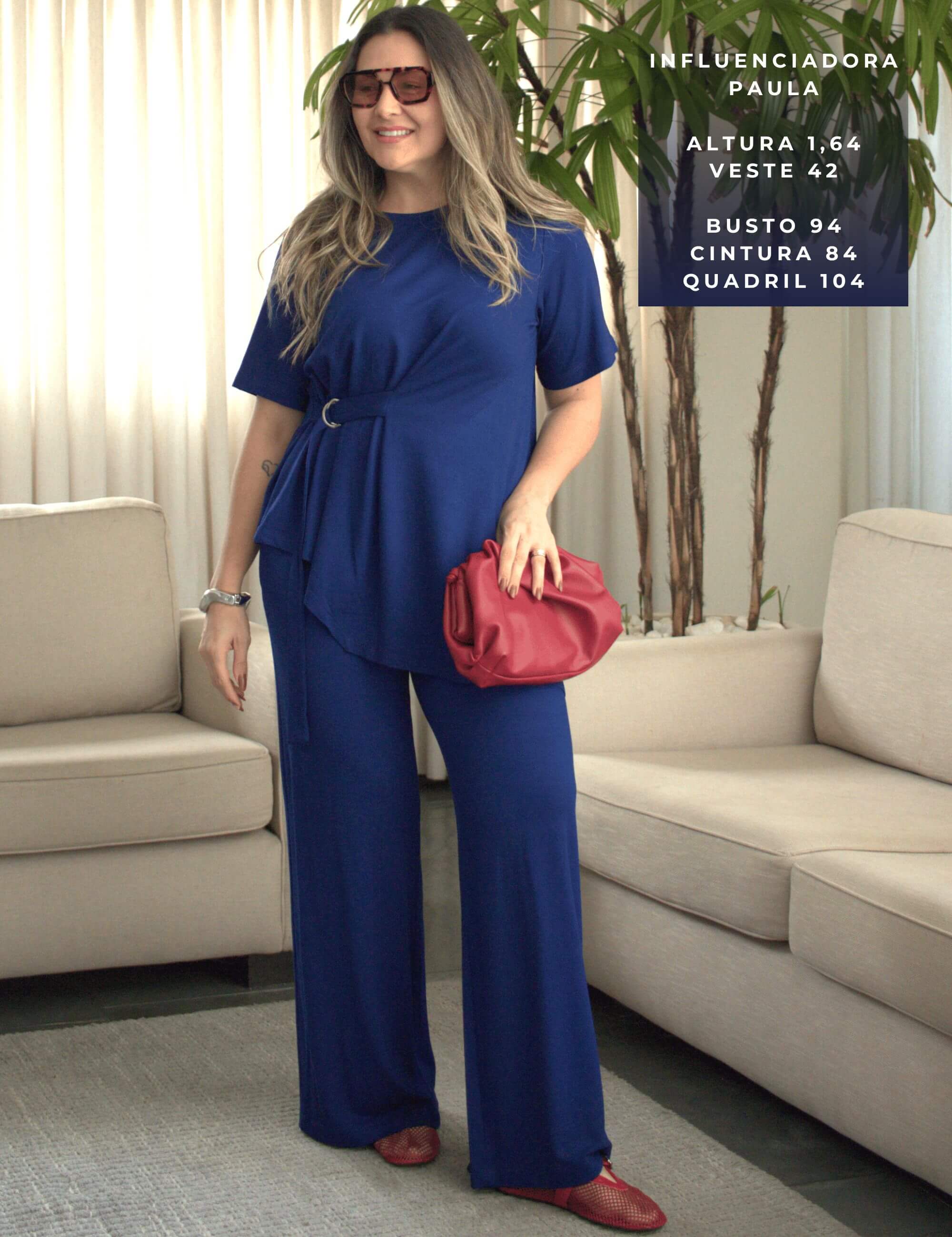 Conjunto Vicenza Tabina Azul Profundo