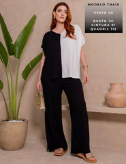 Conjunto Vicenza Valentina Preto/ Off White