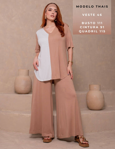 Conjunto Vana Bege/ Off White
