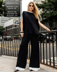 Conjunto Vicenza Afine Preto