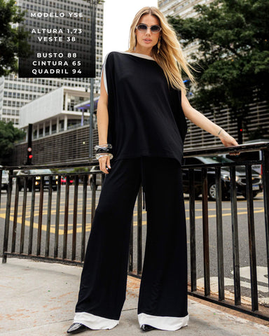 Conjunto Vicenza Afine Preto