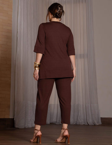 Conjunto Vicenza Briana Marrom Natureza