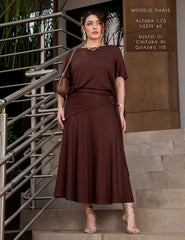 Conjunto Vicenza Eudine Marrom Natureza