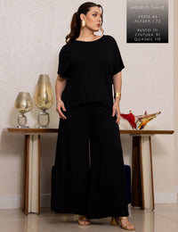 Conjunto Vicenza Lisa Preto