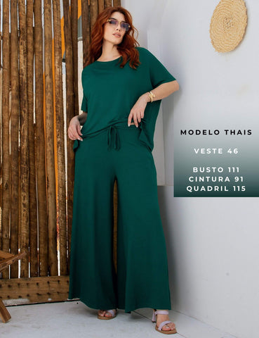 Conjunto Vicenza Lisa Verde Castanheira