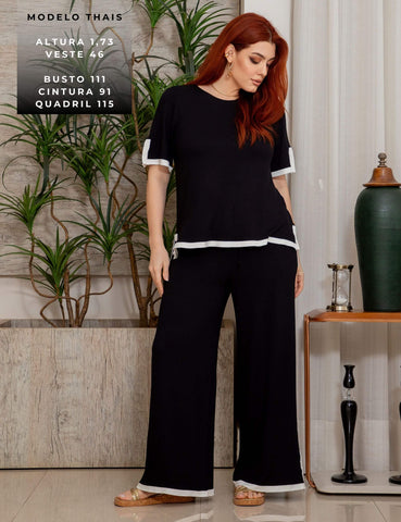 Conjunto Vicenza Palmira Preto