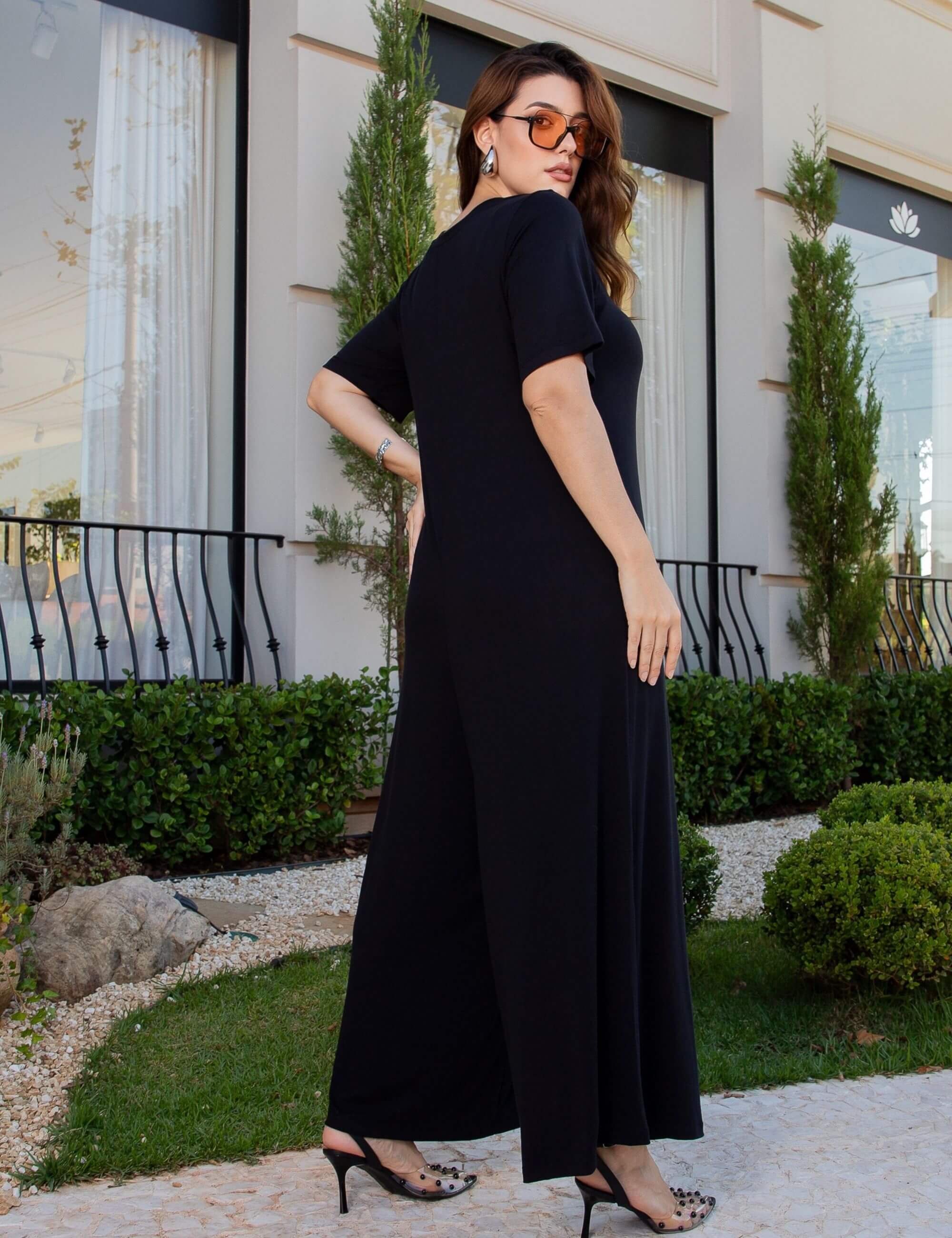 Macacão Filomena Preto