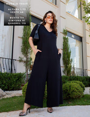 Macacão Filomena Preto