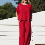 Conjunto Vicenza Lisa Vermelho