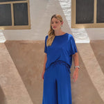Conjunto Vicenza Lisa Azul Delfino