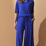 Conjunto Vicenza Lisa Azul Delfino