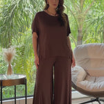 Conjunto Vicenza Lisa Marrom Natureza