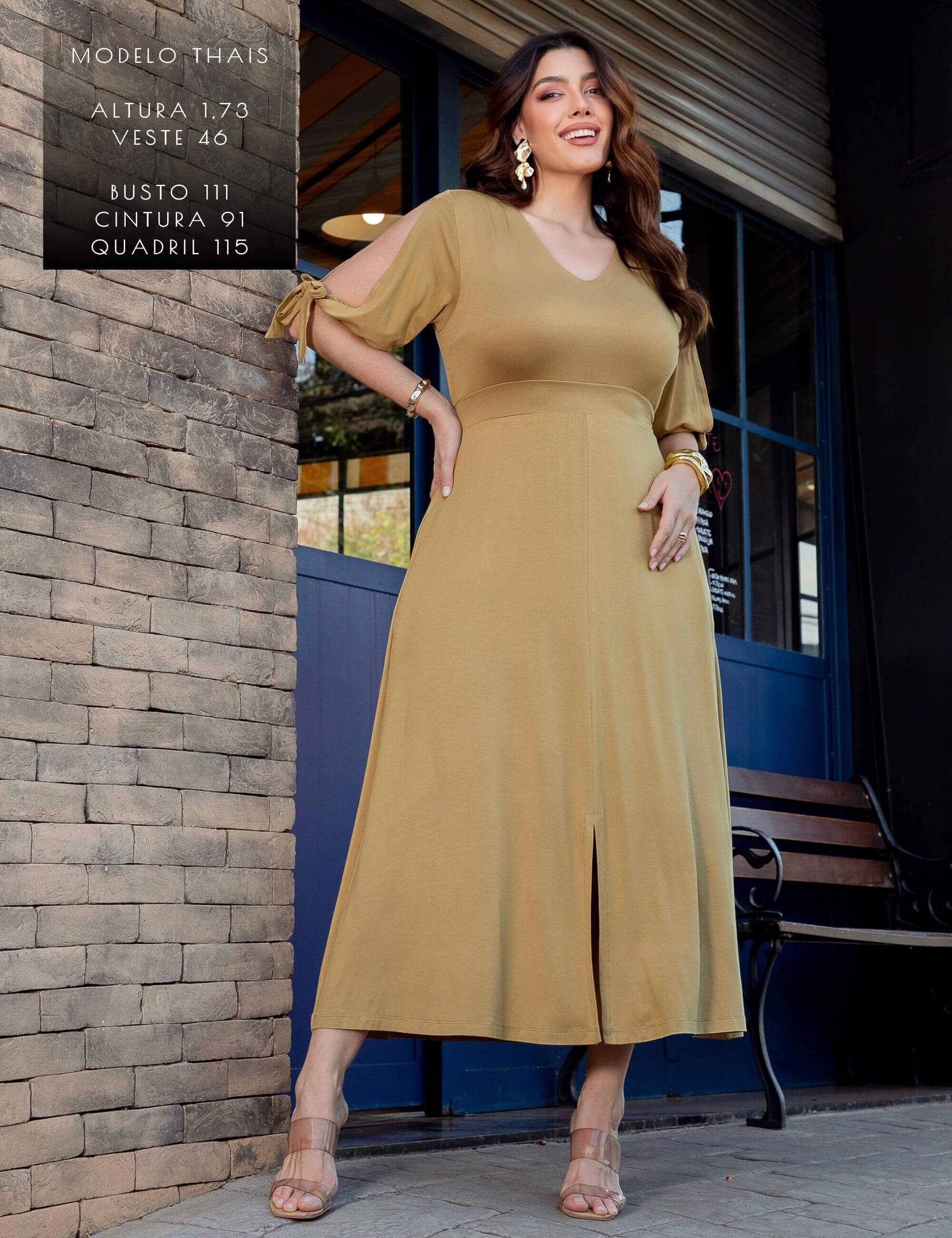 Vestido Delis Verde Persa