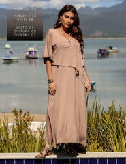 Vestido Diamela Bege Awake