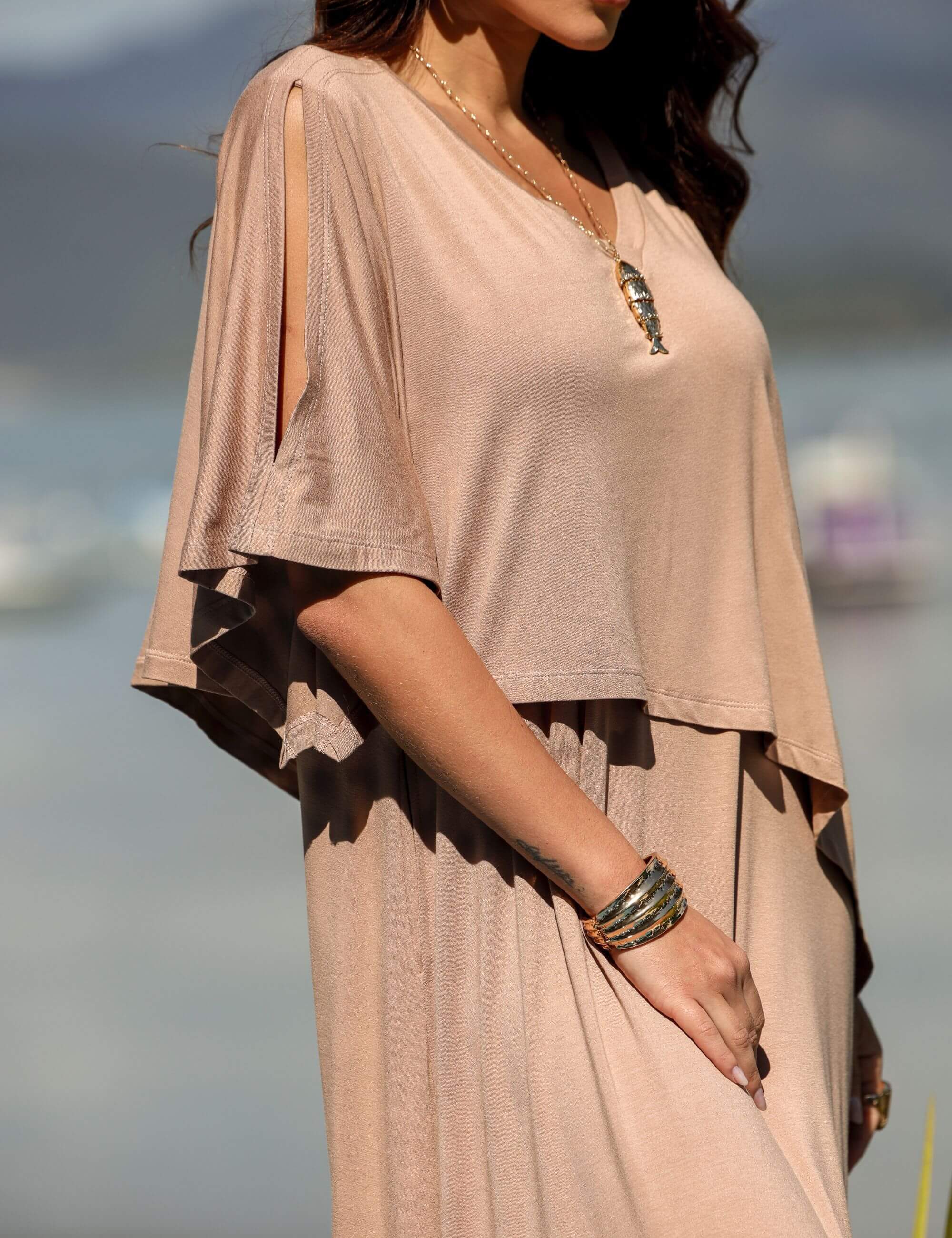 Vestido Diamela Bege Awake