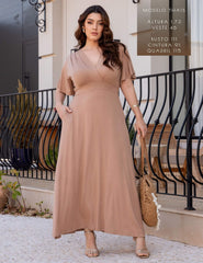 Vestido Divina Bege Awake