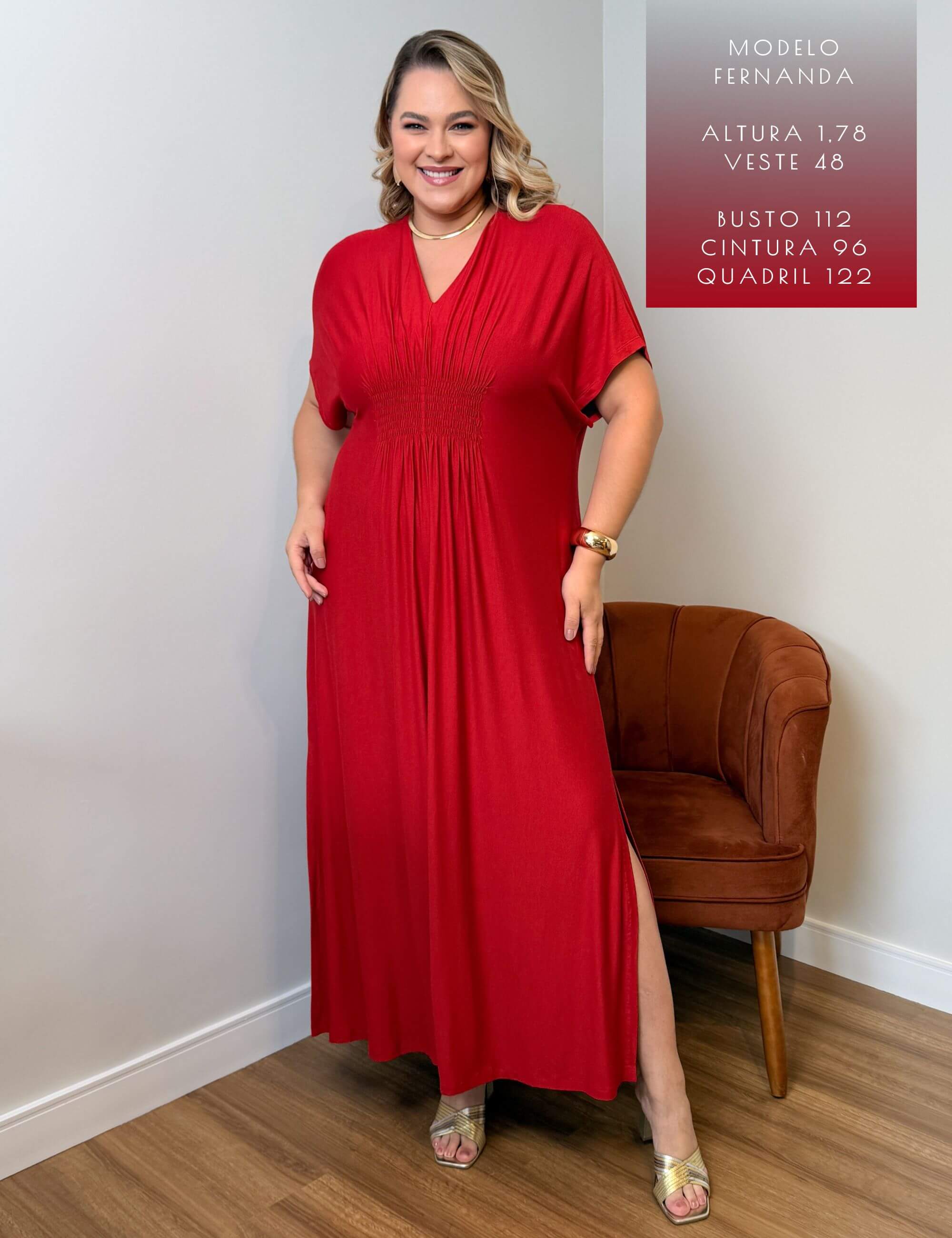 Vestido Elva Vermelho