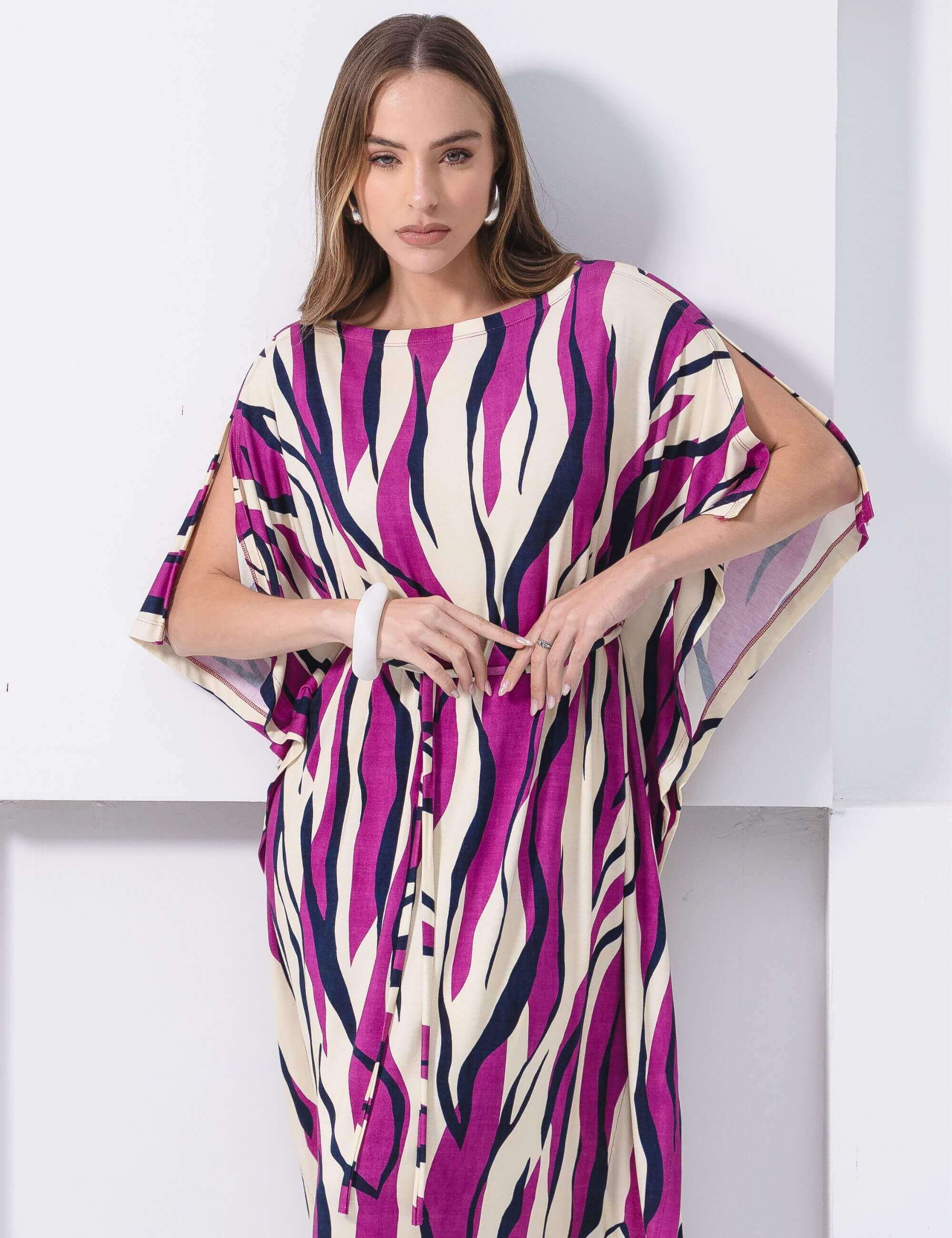Vestido Estampado Elga Violeta