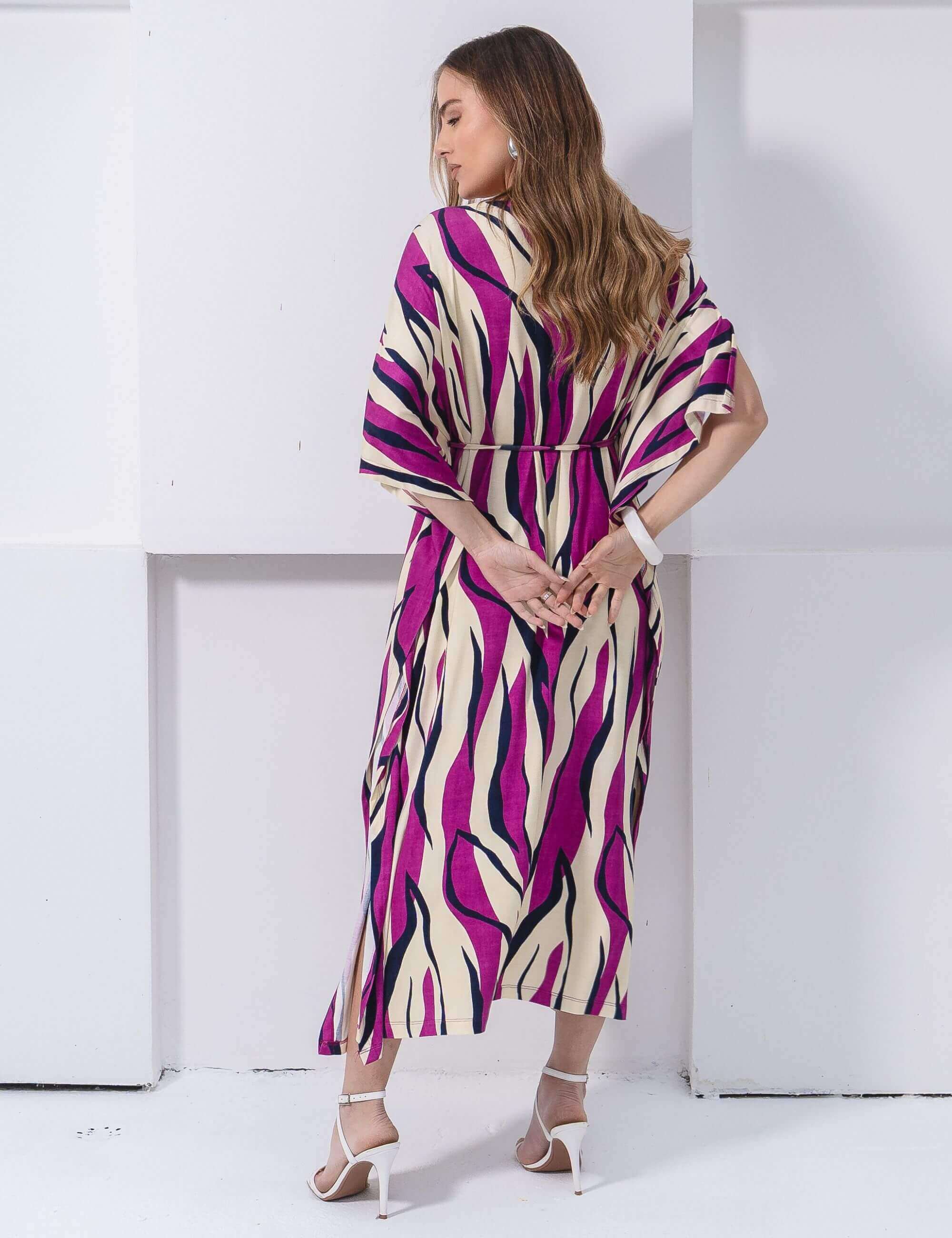 Vestido Estampado Elga Violeta